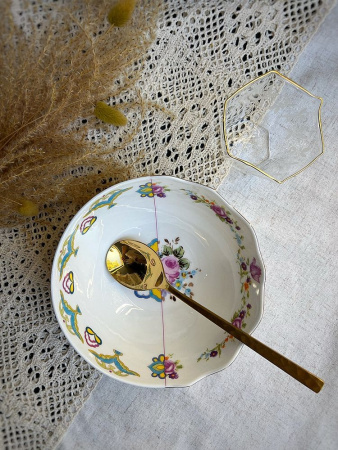 Seletti Hybrid Салатник Bauci, 17,5х17,5х7,5 см, цвет - белый, разноцветный