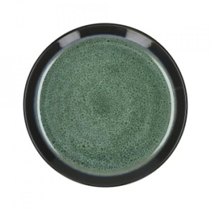 Pomax MIRHA ESMERALDA Десертная тарелка, диаметр - 21,5 см, цвет - черный, бирюзовый