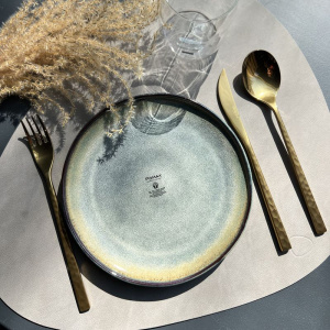 Pomax Nicky Десертная тарелка, размеры - 20,3 см, цвет - бежевый, синий