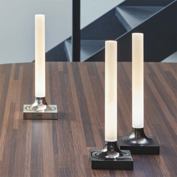 Kartell Goodnight Battery Настольная лампа, 29 см, титановый матовый