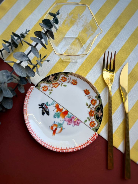 Seletti Hybrid Десертная тарелка Zemrude, диаметр - 15 см, цвет - белый, разноцветный