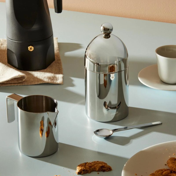 Alessi Sugar Металлическая сахарница, размеры: 6,8х6,8х15,3h см, объем - 265 мл, полированная сталь
