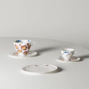 Serax Marni Midnight Flowers Набор из 2-х тарелок с рисунком Dark Viola MF, диаметр - 24 см