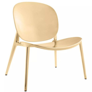 Kartell BE BOP Кресло, 69x62x75 см, золотой блестящий