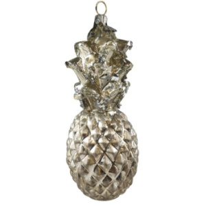 Silverado Стеклянная елочная игрушка Ананас, размеры: 6 × 6 × 14 см