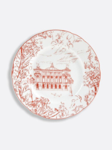 Bernardaud Tout Paris Десертная тарелка, диаметр - 21 см, цвет - белый, красный