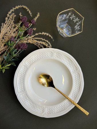 Gien Pont aux Choux Blanc Тарелка для супа, диаметр - 24,2 см, цвет - белый