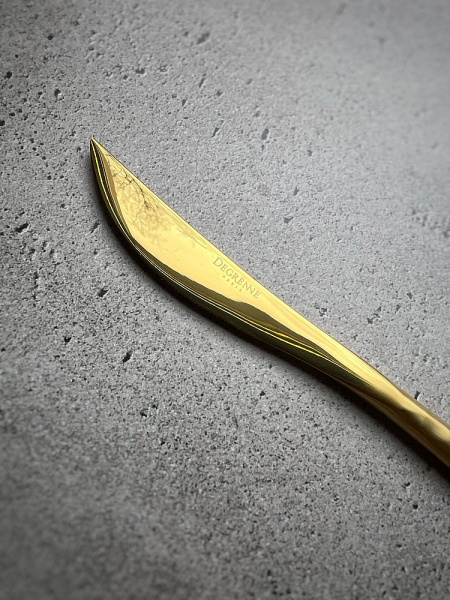Degrenne Fuse Martele Laiton Столовый нож, длина - 21,5 см, цвет - золотой