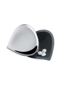 Alessi Chestnut Таблеточница, размеры: 5х4,8х2,5h см, нержавеющая сталь