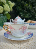 Seletti Hybrid Фарфоровая чайная пара Zenobia, 10,5х10,8х5,7 см, цвет - белый, зеленый, сиреневый