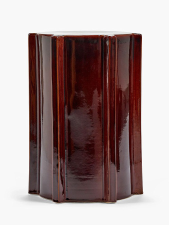 Serax Geometrical Pawn Керамический столик, размеры: 31х31х45h см, цвет - Dark Brown (темно-коричн)