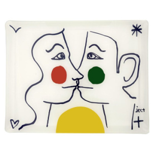 Gien L'Archipel Sentimental Акриловый сервировочный поднос, размеры: 46,4х36,4 см