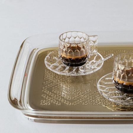 Kartell Teatime Поднос из переработанного полиметилметакрилата, 43,5х33х4,1h см, золотой