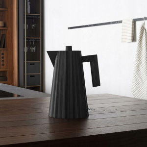 Alessi Plisse Электрический чайник, объем - 1,7 л, цвет - черный матовый
