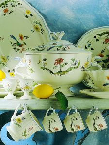 Gien Oiseaux de paradis Молочник, объем - 230 мл, размеры: 12,5х12,5х9,7h см