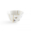 Seletti Kintsugi Фарфоровая пиала, диаметр - 11,5 см, цвет - белый, синий, золотой