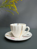 Seletti Kintsugi Фарфоровая кофейная пара для эспрессо, цвет - белый, красный, золотой