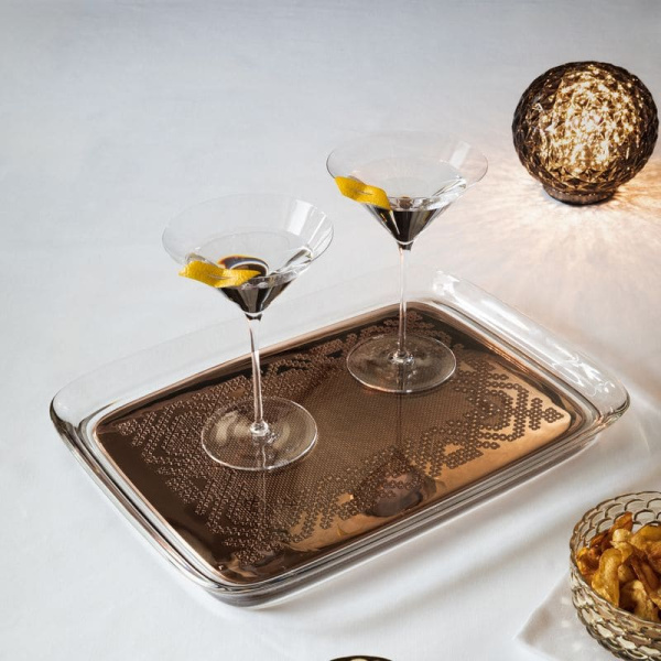 Kartell Teatime Поднос из переработанного полиметилметакрилата, 43,5х33х4,1h см, бронзовый