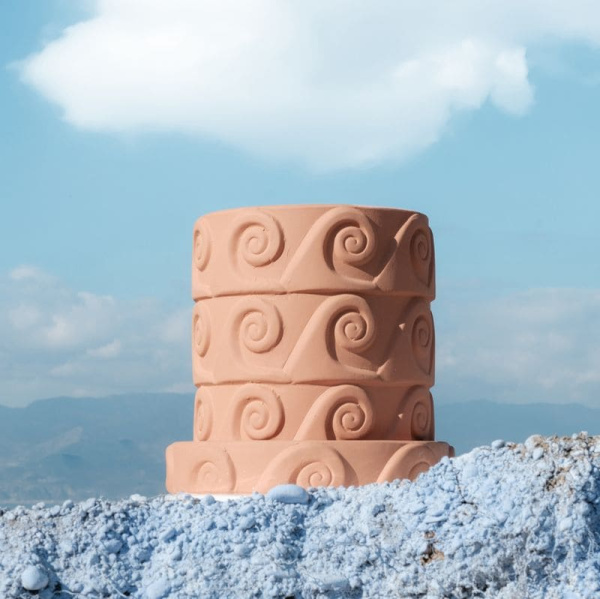 Seletti Onda Глиняное кашпо, размеры: 24x24х23h см, цвет - терракотовый