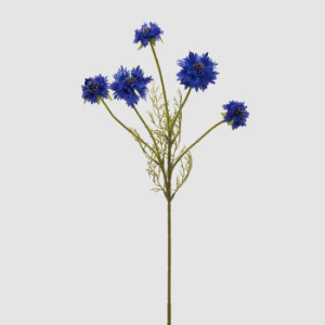 EDG Декоративная ветвь Василек, высота - 57 см, цвет - синий, зеленый