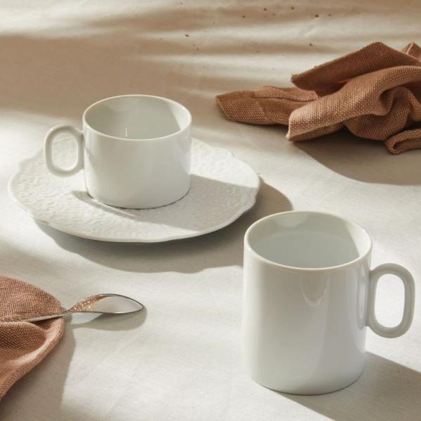 Alessi Dressed Фарфоровая чашка, объем - 300 мл, цвет - белый