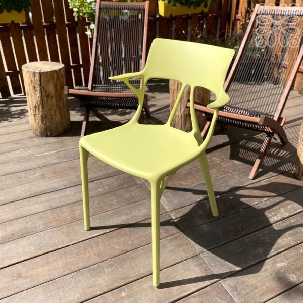 Kartell A.I. Chair Стул, 54х53х81 см, зеленый