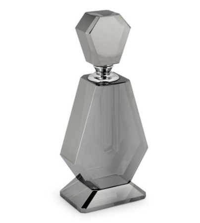 Abhika Хрустальная бутыль для парфюма, 8х4х18 см, серый