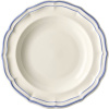 Gien Filet Bleu Тарелка для супа из французского фаянса, диаметр - 22,5 см, цвет - белый
