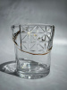 Seletti Kintsugi Стеклянный стакан, размеры: 8,7х8,7х9,5 см, цвет - прозрачный, золотой