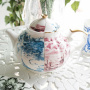 Seletti Hybrid Фарфоровый чайник Smeraldina, размеры: 15*15*13h см, белый, синий, красный