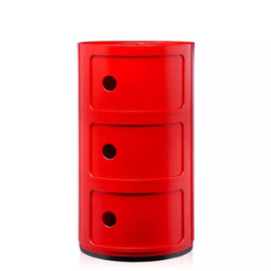 Kartell Componibili Тумба с 3-мя отделениями, размеры: 32х32х58,5h см, цвет - красный