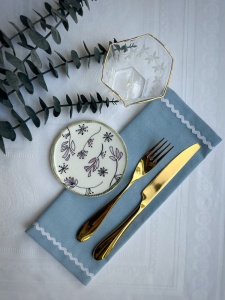 Serax Marni Midnight Flowers Набор из 2-х тарелок с рисунком Fiore Rosa MF, диаметр - 11,5 см