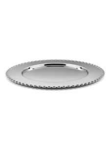 Alessi Edges Металлический поднос с ажурным краем, диаметр - 32,5 см, нержавеющая сталь