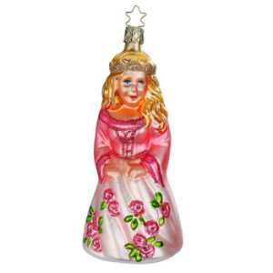 Inge Glas Стеклянная елочная игрушка Спящая красавица, высота - 14,5 см
