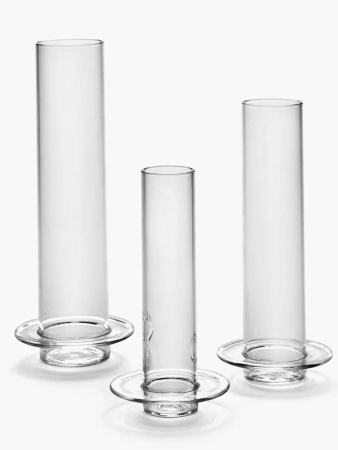 Serax Glass Towers Средняя стеклянная ваза, размеры: 10,8х5,9х27,5h см, цвет - прозрачный