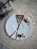 Seletti Kintsugi Фарфоровая чайная пара с двумя ручками, цвет - белый, золотой
