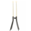 Kartell Abbracciaio Подсвечник, 20х11х25h см, цвет - графитовый блестящий металл