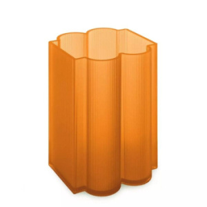 Kartell Okra Ваза из переработанного полиметалакрилата, размеры: 18х18х24h см, цвет - оранжевый