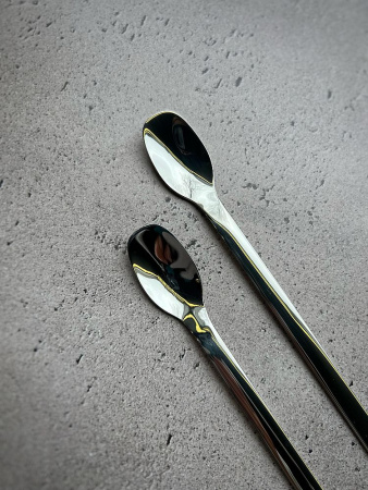 Degrenne Mirage Mirror Набор из 4 коктейльных ложек, длина - 19 см, хром