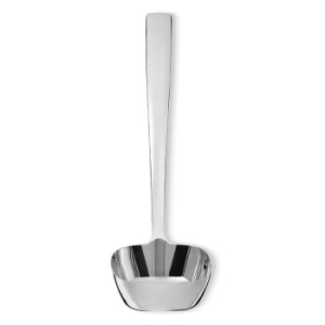 Alessi Dressed Половник с рельефным узором на задней поверхности ручки, нержавеющая сталь