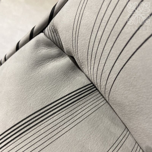 Baxter Greta Кожаное кресло, 72х80х74 см, серый/черный