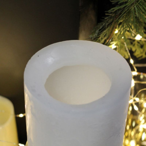 DekoCandle Декоративный подсвечник, размер - 12х12х15h см, белый