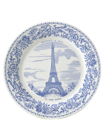 Gien Monuments de Paris Набор из 6 фаянсовых подставок для бокалов, диаметр - 12,8 см