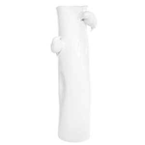 Shishi Фарфоровая ваза Птички, размеры: 17х11х45h см, цвет - белый