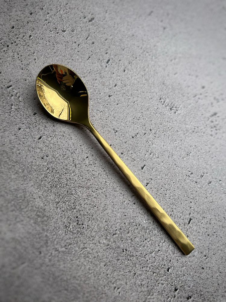 Degrenne Fuse Martele Laiton Чайная ложка, длина - 15 см, цвет - золотой