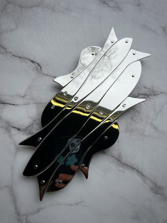 Alessi Pescher Подставка для горячего с изменяемым размером, цвет - полированная сталь