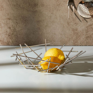 Alessi Blow up Металлическая корзина для подачи фруктов, размеры: 33х32х10,5h см, сталь