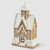 EDG Декоративный "пряничный домик" с подсветкой mini-led, размеры: 19х11х33h см