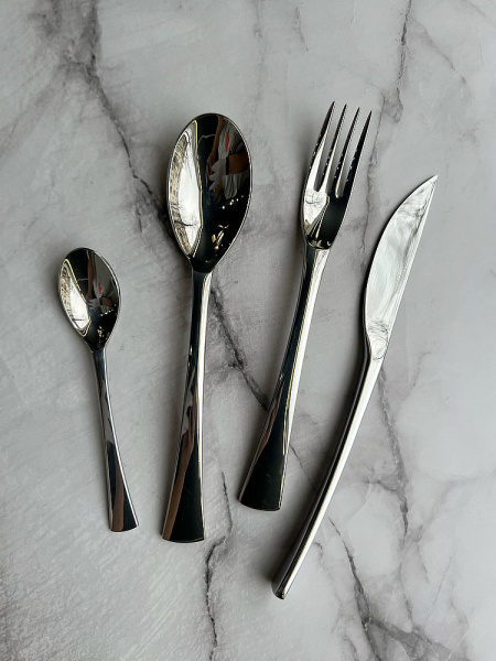 Degrenne Solstice Mirror Набор столовых приборов на 6 персон из 24 предметов, нержавеющая сталь