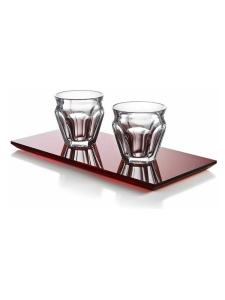 Baccarat Harcourt Coffee Set Кофейный набор из 2-х хрустальных стаканчиков и подноса